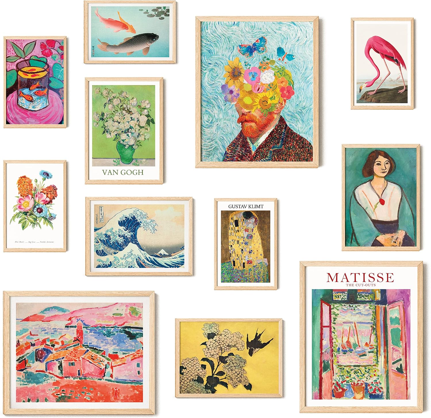 Colorful Eclectic Wall Art Prints for Bedroom and Home Decor